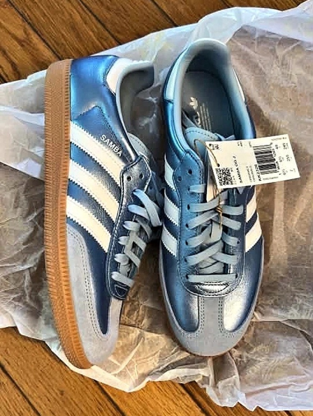 adidas Samba Blue & White Sneakers NWT